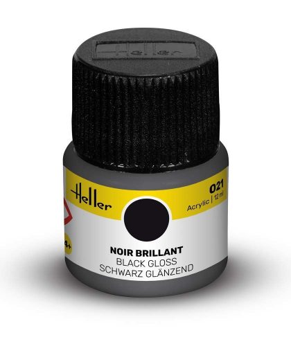 Heller Peinture Acrylic 021 noir brillant  (9021)