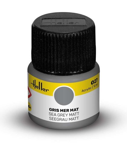 Heller Peinture Acrylic 027 gris mer mat  (9027)