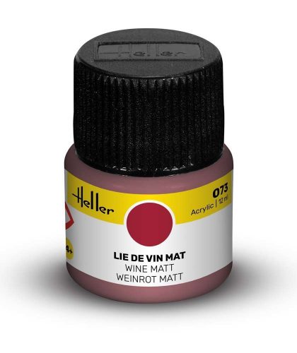 Heller Peinture Acrylic 073 lie de vin mat  (9073)