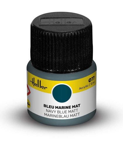 Heller Peinture Acrylic 077 bleu marine mat  (9077)