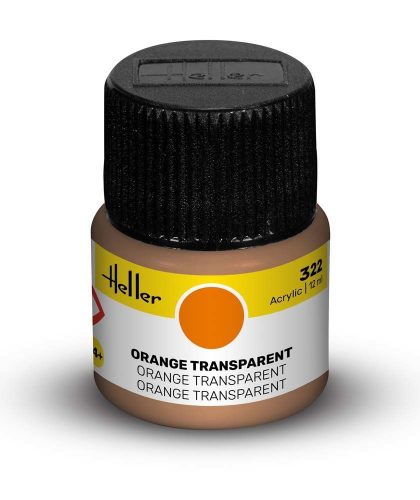 Heller Peinture Acrylic 322 orange transparent 12ml  (9322)