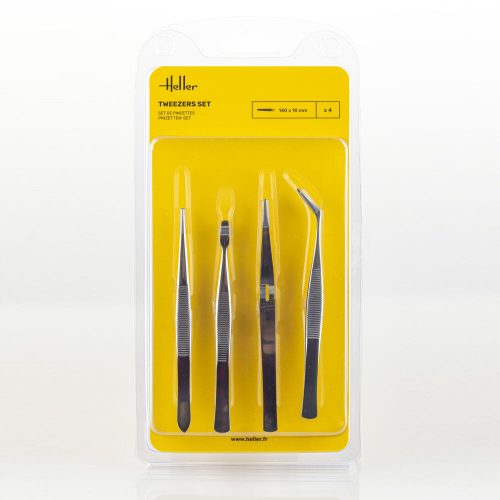 Heller Tweezers Set (4 pieces) (99023)