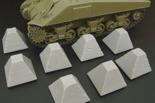 Hauler Dragon’s Teeth tank traps 1:35 (HLU35096)