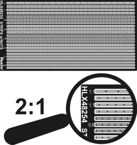 Hauler STRIPS w-nuts 0,6-1,1mm 1:48 (HLX48254)