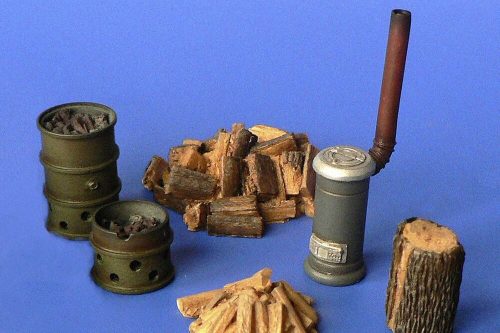 Hauler Stove and barrel brazier 1:48 (HLX48401)