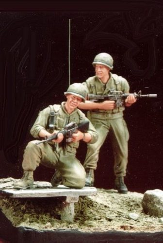 Hobby Fan U.S. Marines Battle of Hue 1968(4)w/base 1:35 (HF511)