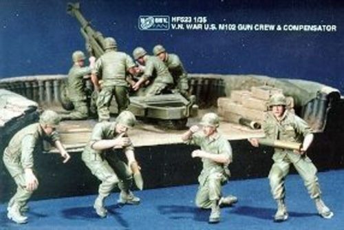 Hobby Fan V.N. War U.S. M102 Gun Crew & Compensat. 1:35 (HF523)