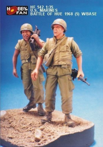 Hobby Fan U.S. Marines Battle of Hue 1968(5)w/Base 1:35 (HF542)