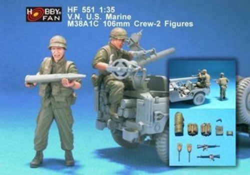 Hobby Fan V.N. U.S. Marine M38A1C 106mm Crew-2 Fig 1:35 (HF551)