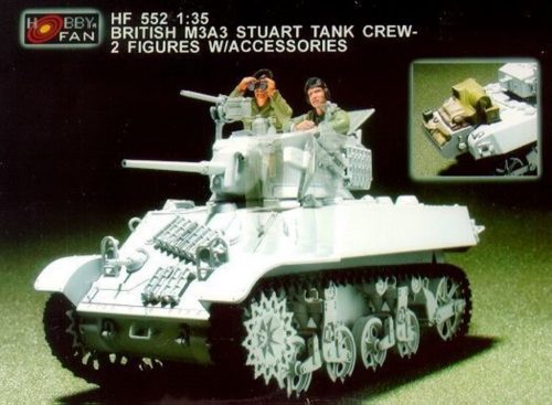 Hobby Fan Brit. M3A3 Stuart tank crew- 2F. w/Acc. 1:35 (HF552)