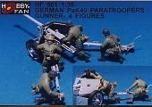 Hobby Fan German PaK40 paratroopers gunner- 4 Fig. 1:35 (HF561)