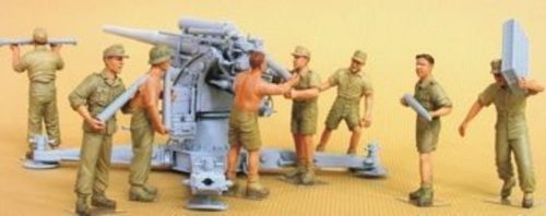 Hobby Fan Flak 18 Crew set (Afrikakorps) 8 figures 1:35 (HF568)