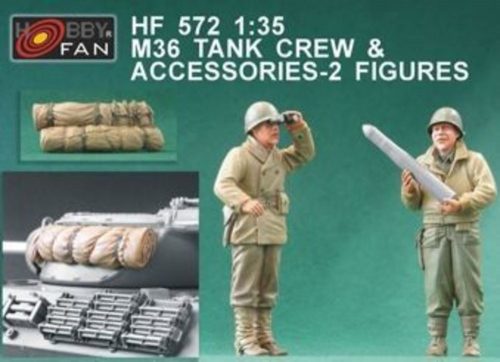 Hobby Fan M36 Tank Crew & Accessories-2 Figures 1:35 (HF572)