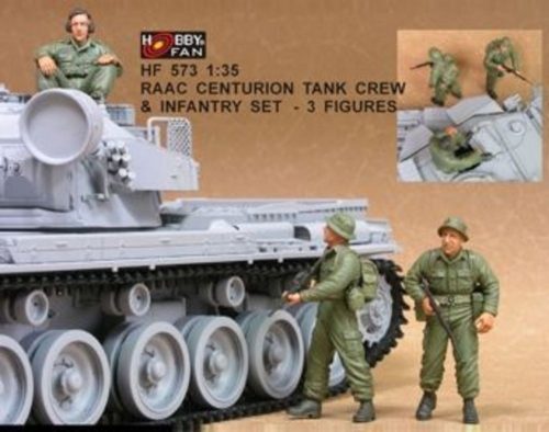 Hobby Fan RAAC Centurion Tank Crew & Inf.set- 3Fig 1:35 (HF573)