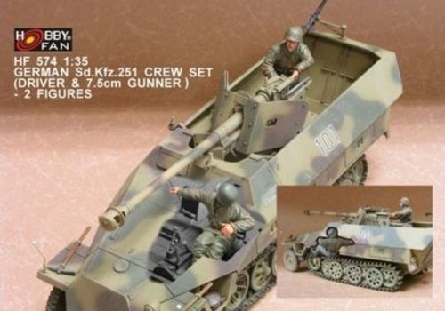 Hobby Fan German Sd.Kfz.251 Crew (7.5cm)- 2 Fig. 1:35 (HF574)