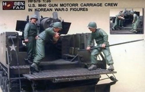 Hobby Fan U.S. M40 Gun Motor Carri. in Kor.W./3Fig 1:35 (HF575)