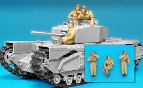 Hobby Fan British Churchill Tank crew alamein/3fig 1:35 (HF584)