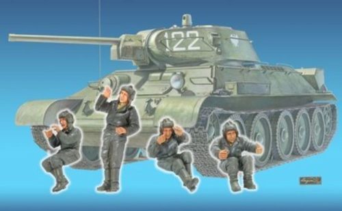 Hobby Fan T-34 Tank Crew(1)- 4 Figures 1:35 (HF588)