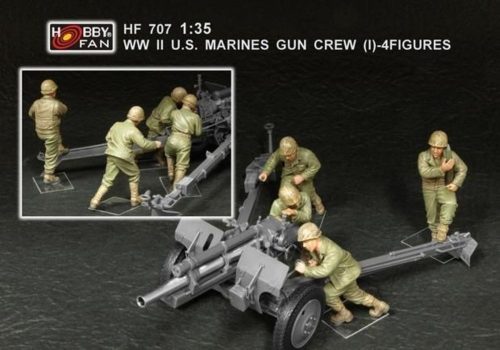 Hobby Fan WWII U.S. Marines gun crew(set 1 4 fig.) 1:35 (HF707)