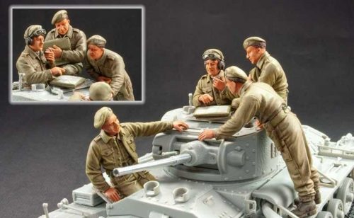 Hobby Fan British Valentine tank crew 4 resin fig. 1:35 (HF709)