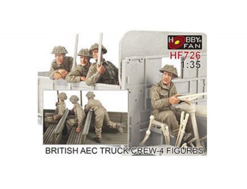 Hobby Fan British AEC Truck crew- 4 Figures 1:35 (HF726)