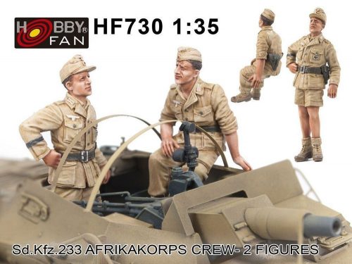 Hobby Fan Sd.kfz 233 Afrikakorps Crew-2 figures 1:35 (HF730)