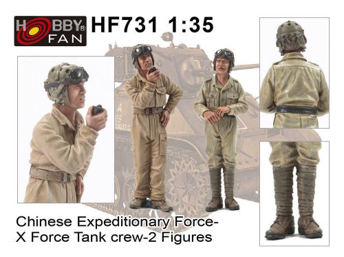 Hobby Fan Chinese Expeditionary Force-XForce Tank Crew-2 Figures 1:35 (HF731)