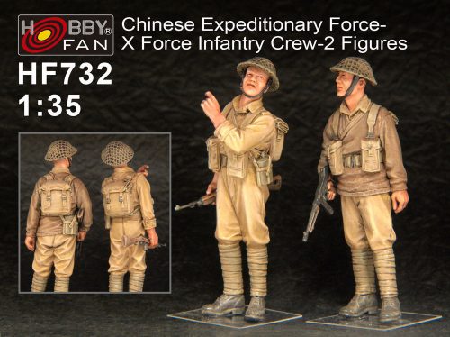 Hobby Fan Chinese Expeditionary Force-X Force Infa Infantry Crew-2 Figures 1:35 (HF732)