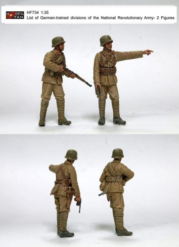 Hobby Fan List of German-trained divisions of the National Revolutionary Army-2 resin figures 1:35 (HF734)