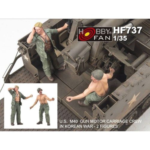 Hobby Fan U.S.M40 Gun Motor Carriage crew i.Korean war (2 figures) 1:35 (HF737)