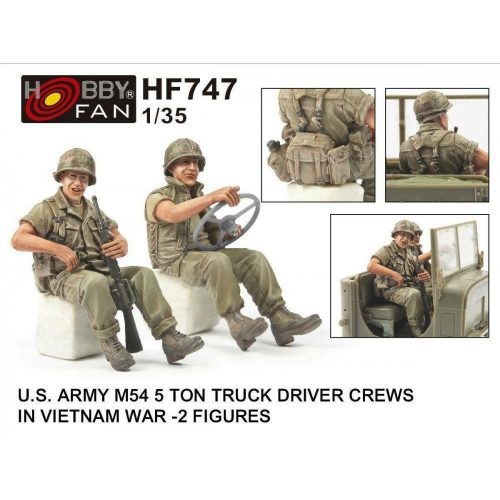 Hobby Fan U.S. ARMY M54 5Ton TRUCK DRIVER CREWS IN VIETNAM WAR-2 FIGURES 1:35 (HF747)