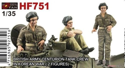 Hobby Fan BRITISH ARMY CENTRURION TANK CREW IN KOREAN WAR-2 FIGURES 1:35 (HF751)