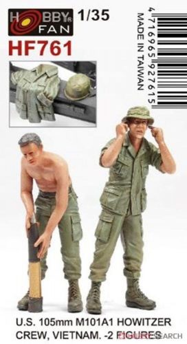 Hobby Fan U.S. 105mm M101A1 howitzer crew of vietnam war-2 Figures 1:35 (HF761)