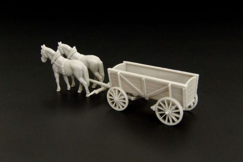 Hauler Horse drawn wagon 1:120 (HTT120059)