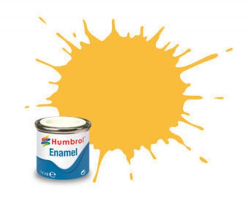 Humbrol Enamel Paint 007 Ocher, Glossy 14 ml (AA0076)