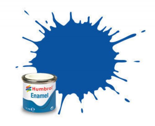 Humbrol Enamel Paint 014 French Blue, Glossy 14 ml (AA0151)