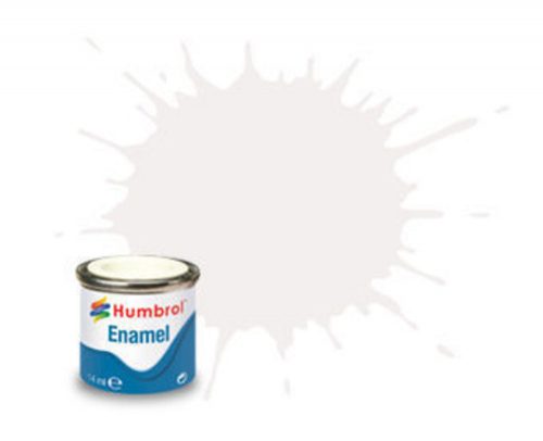 Humbrol Enamel Paint 022 White, Glossy 14 ml (AA0240)