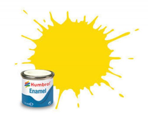 Humbrol Enamel Paint 069 Yellow, Glossy 14 ml (AA0761)