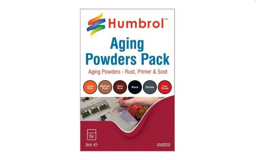 Humbrol Aging powders mixed pack - 6 x 9ml (AV0020)