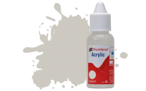 Humbrol Acrylic Paint No 28 Camouflage Grey Matt, Dropper Bottle 14 ml (DB0028)