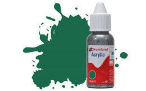 Humbrol Acrylic Paint No 30 Dark Green - Matt, Dropper Bottle 14 ml (DB0030)