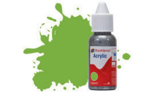 Humbrol Acrylic Paint No 38 Lime Gloss, Dropper Bottle 14 ml (DB0038)