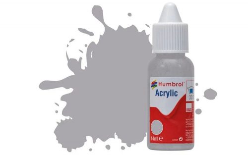 Humbrol Acrylic Paint No 40 Pale Grey Gloss, Dropper Bottle 14 ml (DB0040)