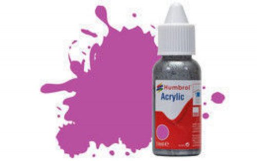 Humbrol Acrylic Paint No 58 Magenta Matt, Dropper Bottle 14 ml (DB0058)