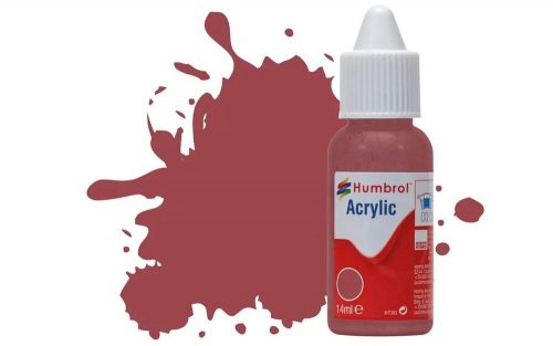 Humbrol Acrylic Paint No. 73 Wine Matt, Dropper Bottle 14 ml (DB0073)