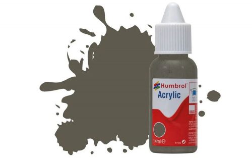 Humbrol Acrylic Paint No 75 Bronze Green Matt, Dropper Bottle 14 ml (DB0075)