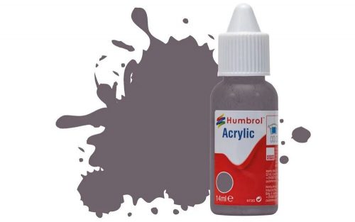 Humbrol Acrylic Paint No 79 Blue Grey Matt, Dropper Bottle 14 ml (DB0079)