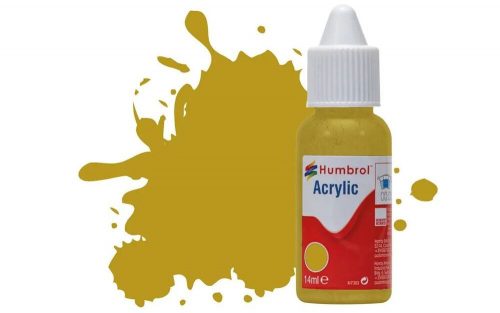 Humbrol Acrylic Paint No 83 Ochre Matt, Dropper Bottle 14 ml (DB0083)