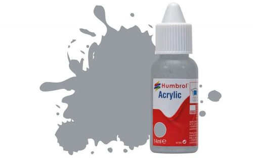 Humbrol Acrylic Paint No 140 Gull Grey Matt, Dropper Bottle 14 ml (DB0140)