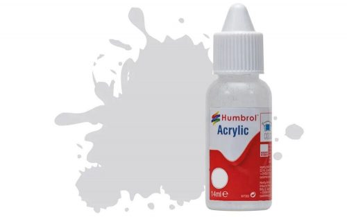 Humbrol Acrylic Paint No 147 Light Grey Matt, Dropper Bottle 14 ml (DB0147)